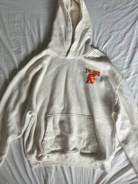 USC Boxy Fit Trojans Sweater Graphic Hoodie Hollister Unisex - Size M Like NEW